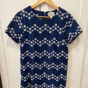 Floral Patterned Navy and White Jun & Ivy Sundress, Size M